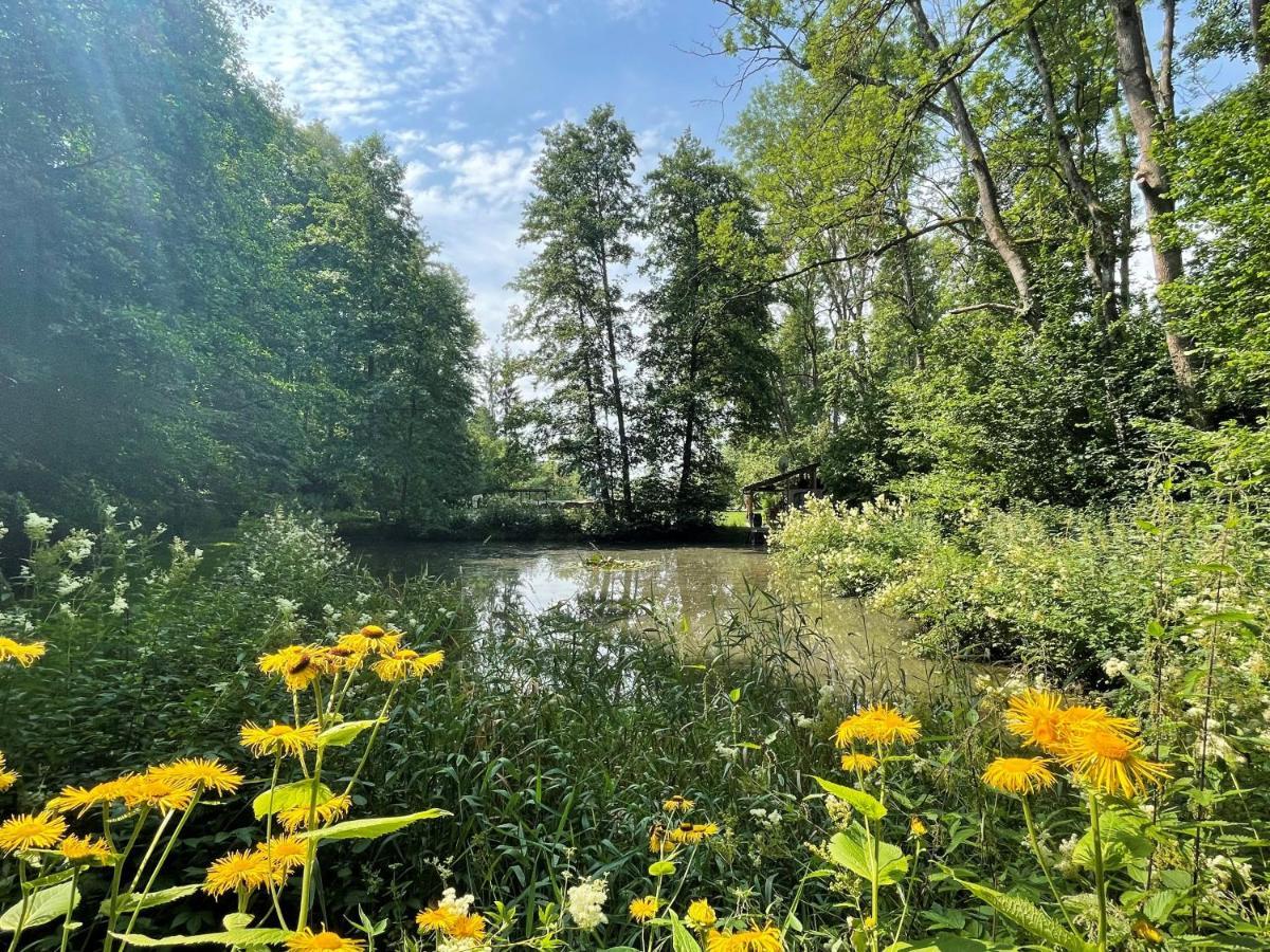 Ferienwohnung Panorama Teichblick Heldritt Bagian luar foto
