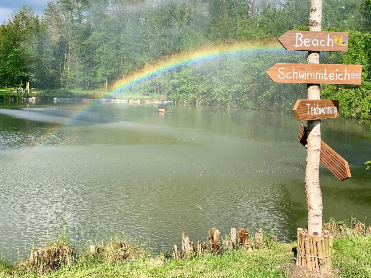 Ferienwohnung Panorama Teichblick Heldritt Bagian luar foto