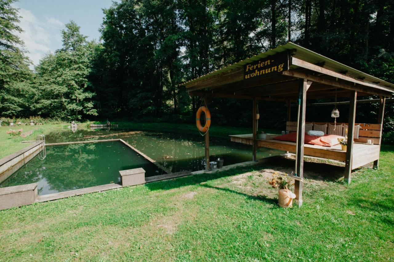 Ferienwohnung Panorama Teichblick Heldritt Bagian luar foto