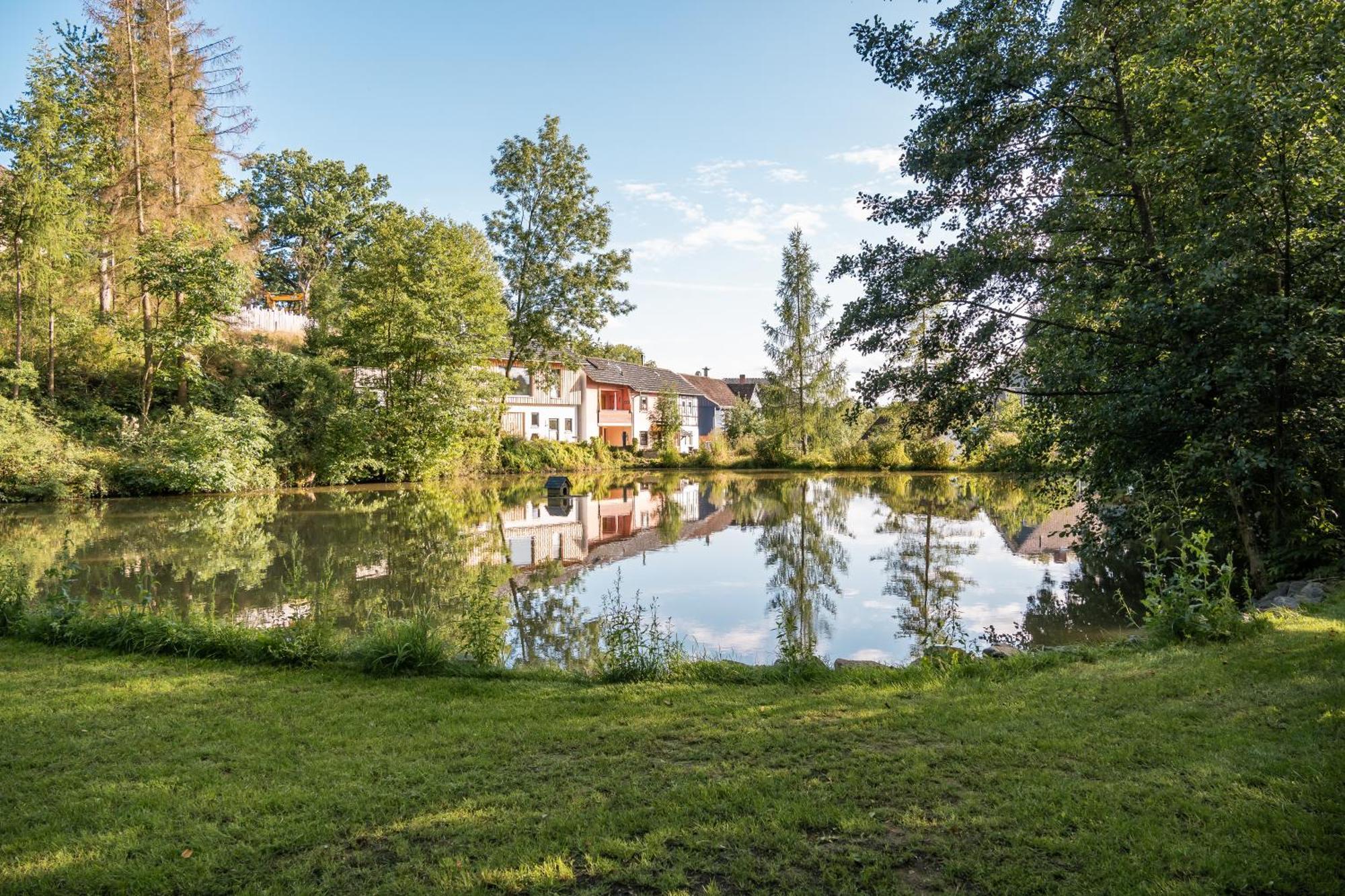 Ferienwohnung Panorama Teichblick Heldritt Bagian luar foto